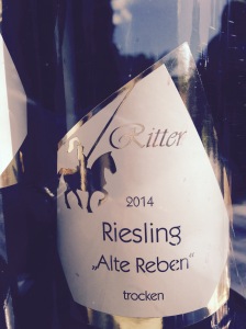 Allemagne – Nahe - Weingut Ritter – Riesling – « Alte Reben » - Trocken - 2014