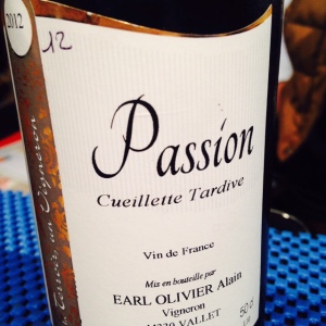 Vallée de la Loire – Vin de France (Muscadt) – Passion – Cueillette Tardive – Alain Olivier - 2012